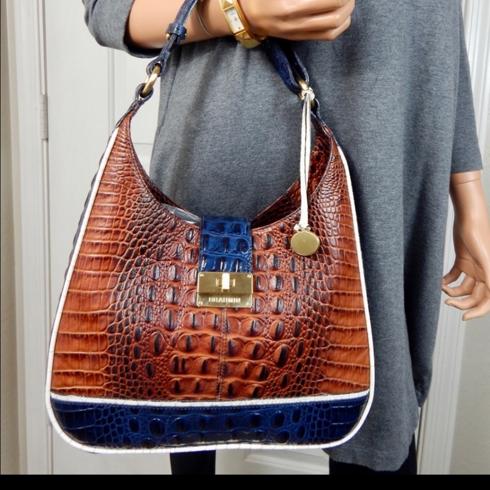 NWOT BRAHMIN QUINN💕💕TRI COLOR PECAN INK HOBO